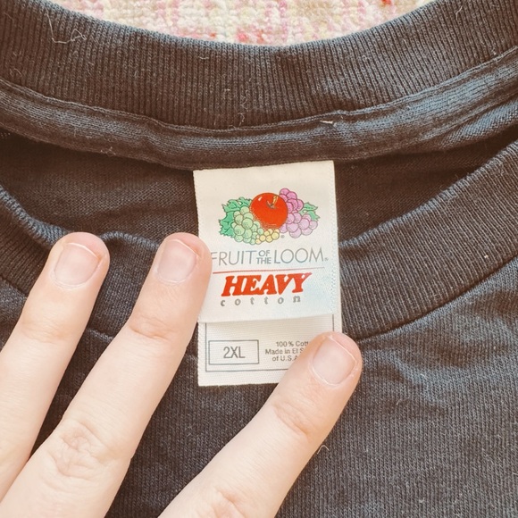 Fruit Of The Loom, Black Graphic T-Shirt - Picture 4 of 5